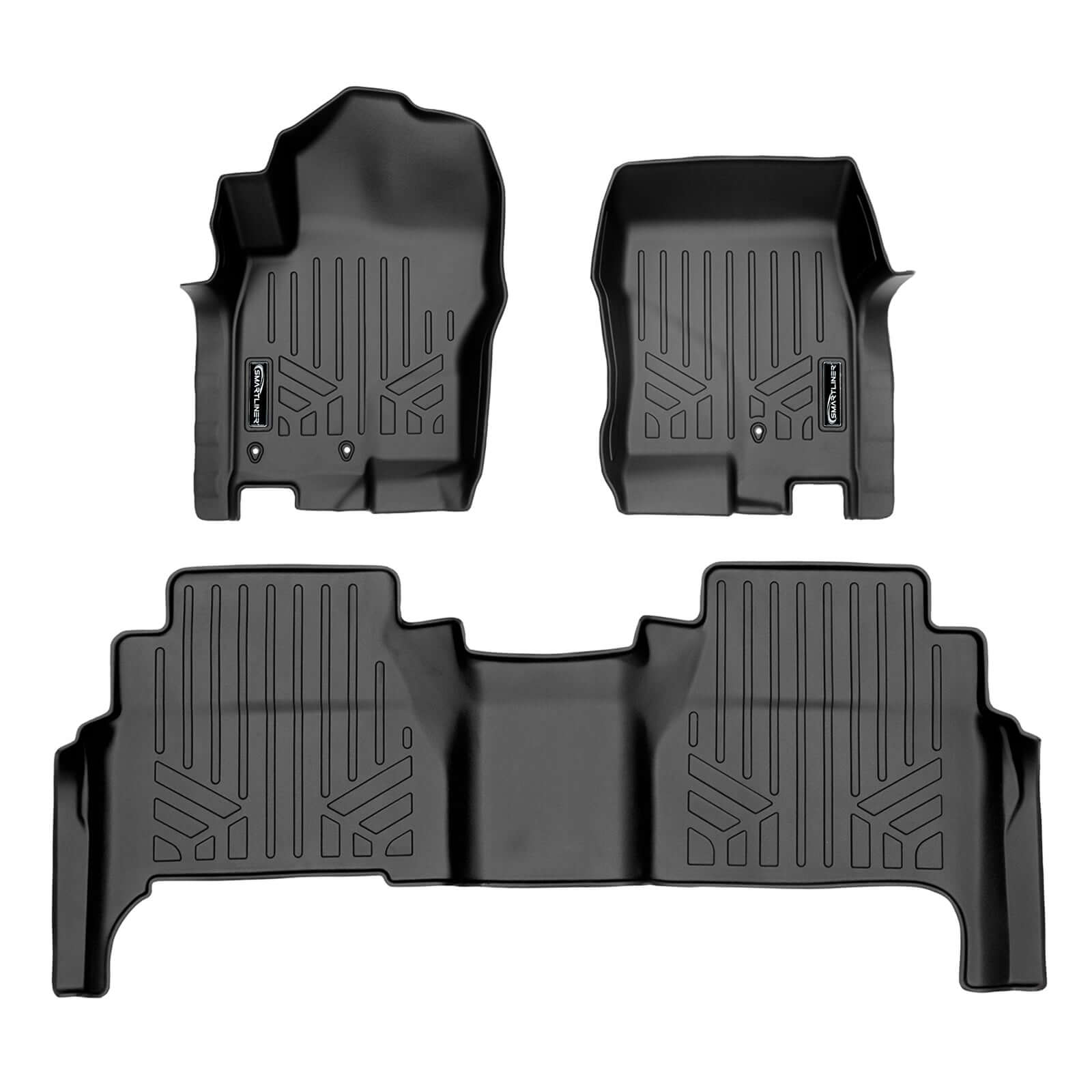 SmartCoverage™ Floor Liners For 2008-2021 Nissan Frontier Crew Cab with Dual Drivers Side Floor Posts