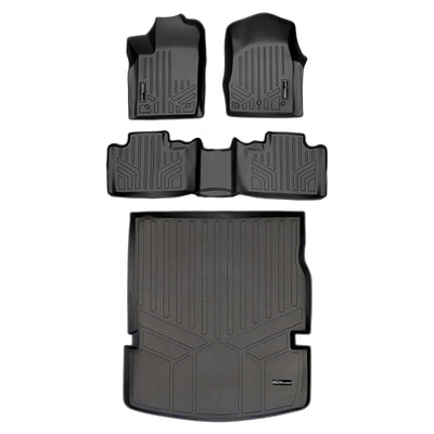 Smart Trim™ Floor Liners For 13-16 Durango with 1st Row Dual Floor Hooks & 2nd Row Bucket Seats