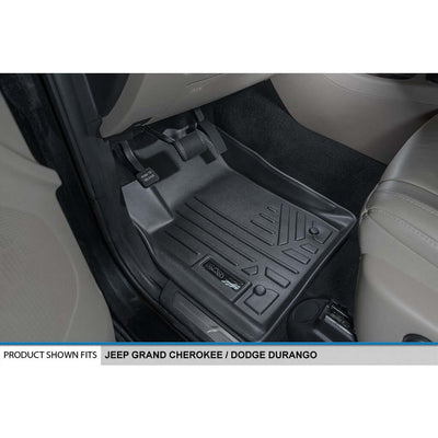 Smart Trim™ Floor Liners For 2013-16 Durango with 1st Row Dual Floor Hooks & 2nd Row Bench Seat