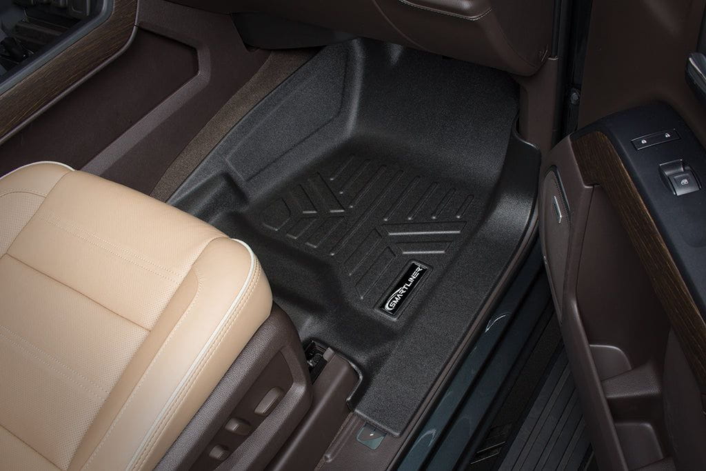 Smart Trim™ Custom Fit Floor Liners For 2015-2020 Cadillac Escalade with Second Row Bucket Seats