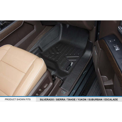 SMARTLINER Custom Fit Floor Liners For 2015-2020 Cadillac Escalade ESV with 2nd Row Bench Seat