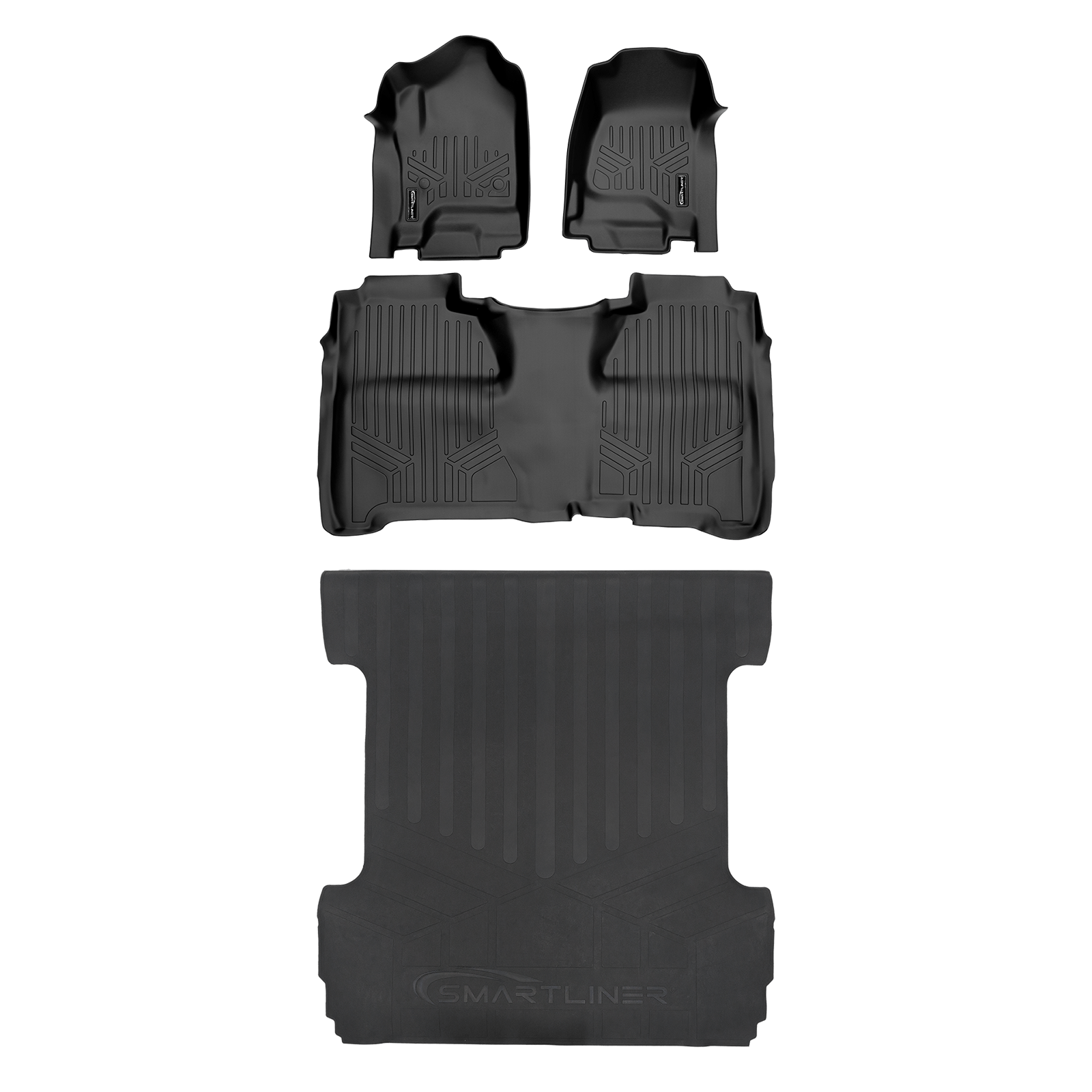 SmartCoverage™ Floor Liners For Crew Cab 2014-2018 Silverado/Sierra 1500 - 2015-2021 2500/3500 HD