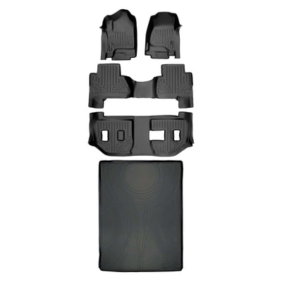 SMARTLINER Custom Fit Floor Liners For 2015-2020 Cadillac Escalade ESV with 2nd Row Bench Seat