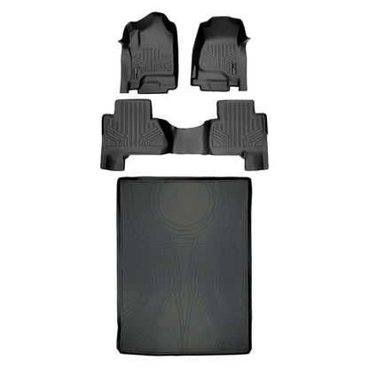 SMARTLINER Custom Fit Floor Liners For 2015-2020 Cadillac Escalade ESV with 2nd Row Bench Seat
