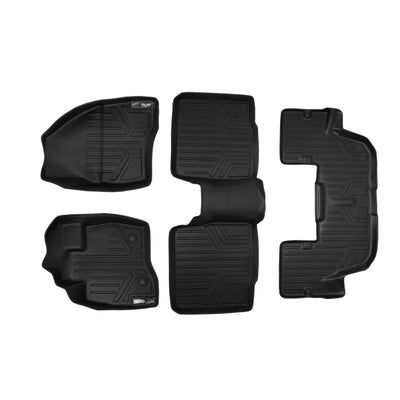 SMARTLINER Custom Fit Floor Liners For 2015-2016 Ford Explorer without 2nd Row Center Console