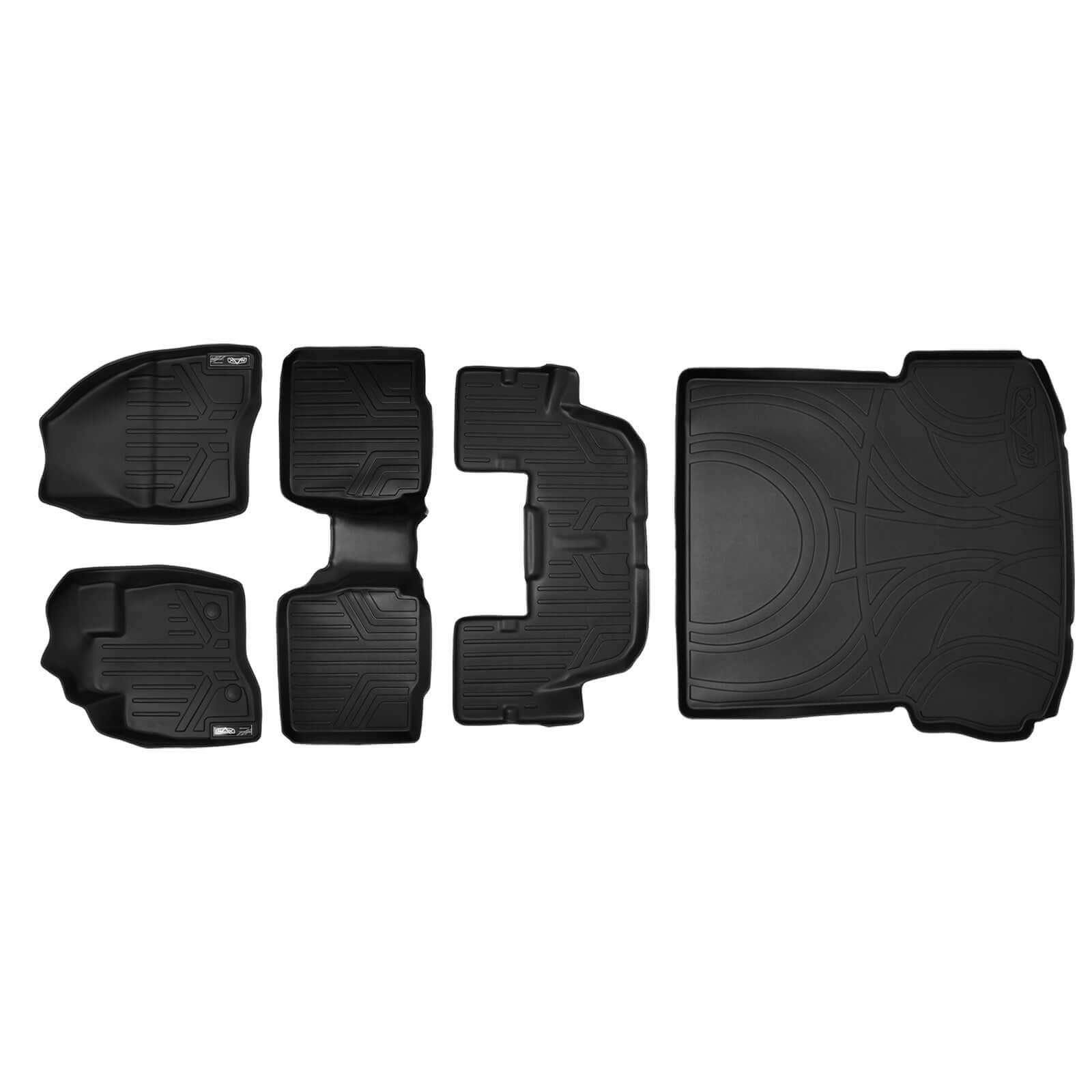 SMARTLINER Floor Liners for 2015-2016 Ford Explorer (with 2nd Row Center Console)