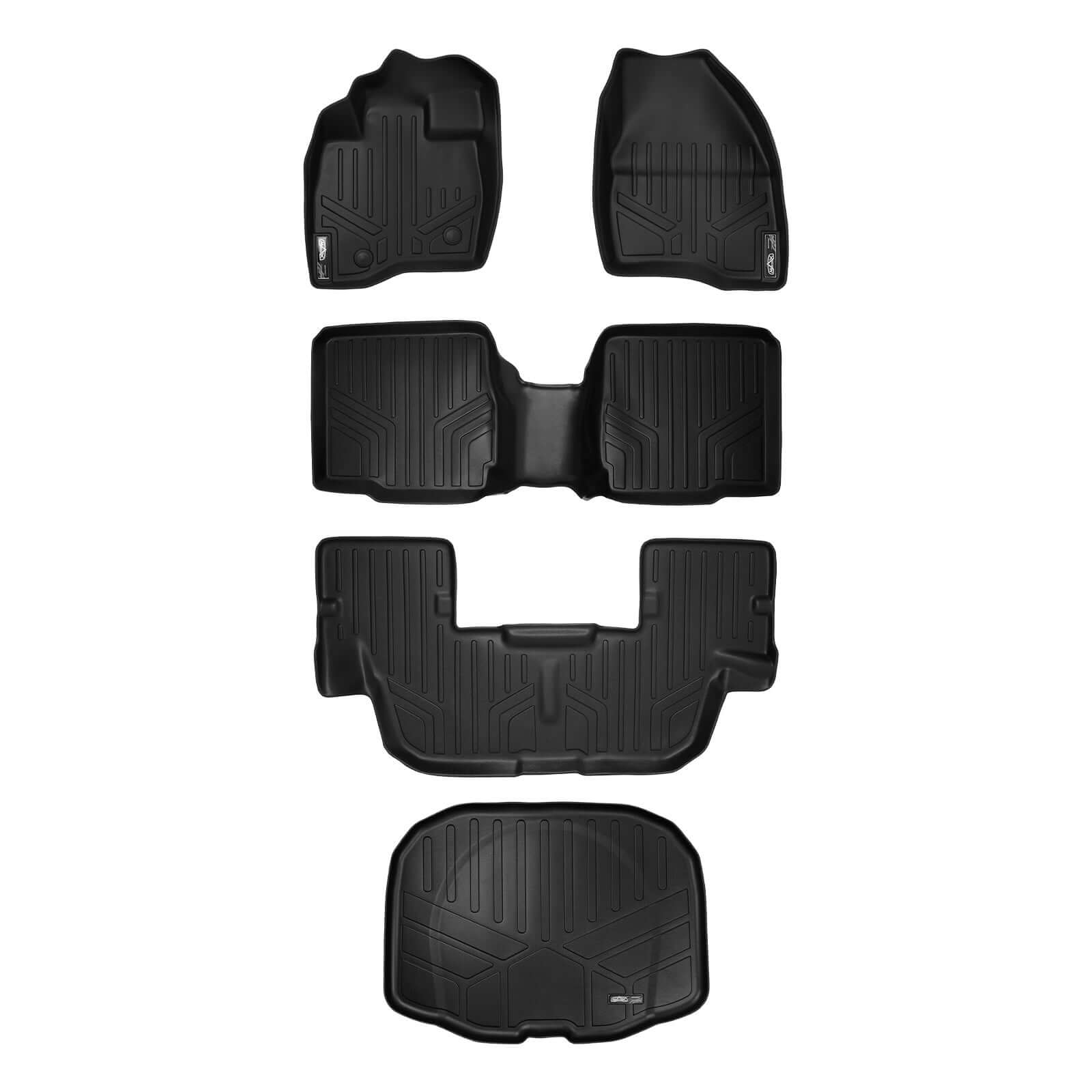 SMARTLINER Floor Liners for 2015-2016 Ford Explorer (with 2nd Row Center Console)