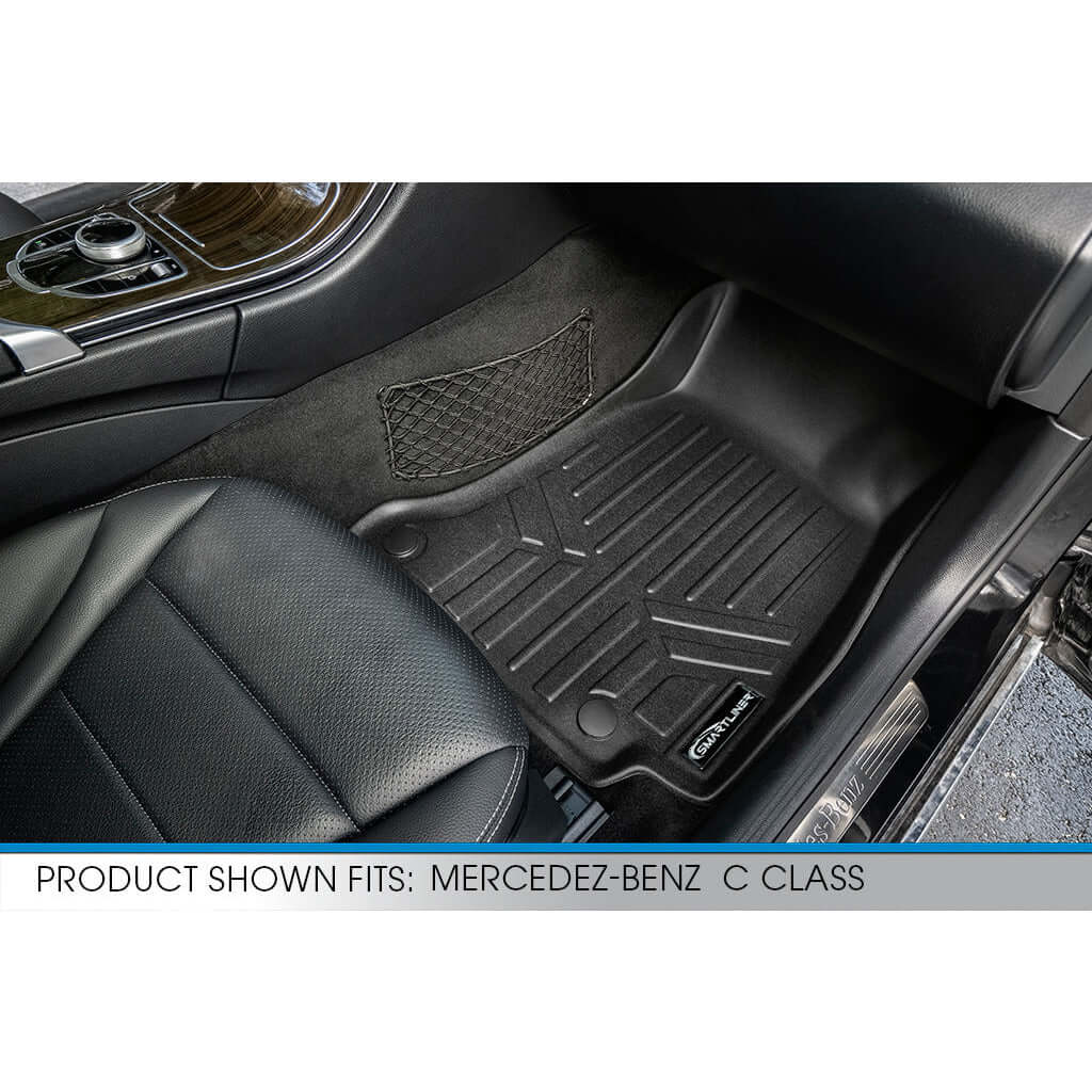 Smart Trim™ Custom Fit Floor Liners For 2015-2021 Mercedes Benz C Class Sedan (No Hybrid Models)