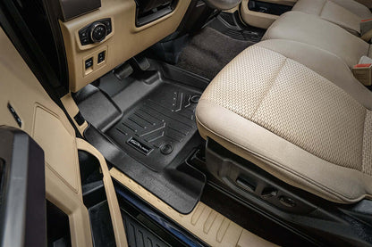 SmartCoverage™ Custom Fit Floor Liners For 2015-2025 Ford F-150 SuperCrew Cab with 1st Row Bucket Seats (Vinyl Flooring)