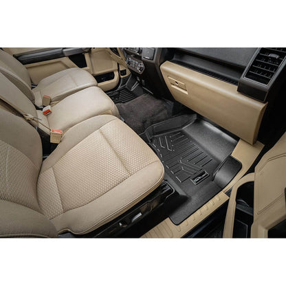 SmartCoverage™ Custom Fit Floor Liners For 2015-2025 Ford F-150 SuperCrew Cab with 1st Row Bucket Seats (Vinyl Flooring)