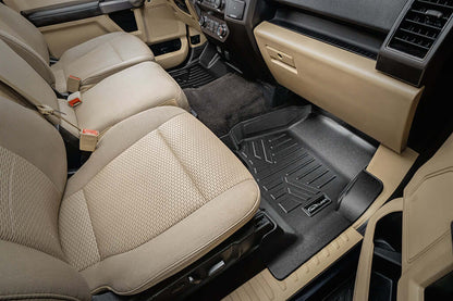 SmartCoverage™ Custom Fit Floor Liners For 2015-2025 Ford F-150 SuperCrew Cab with 1st Row Bucket Seats (Vinyl Flooring)
