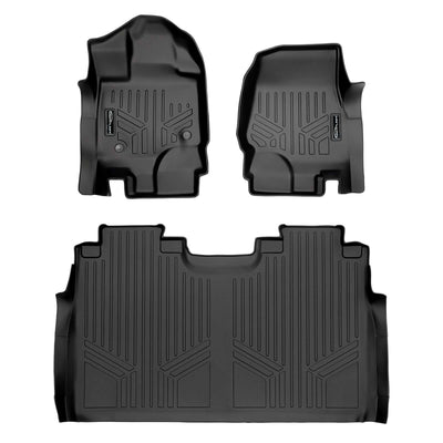 SmartCoverage™ Floor Liners For 2015-2026 Ford F-150 SuperCrew Cab (1st Row Bucket) (Vinyl)