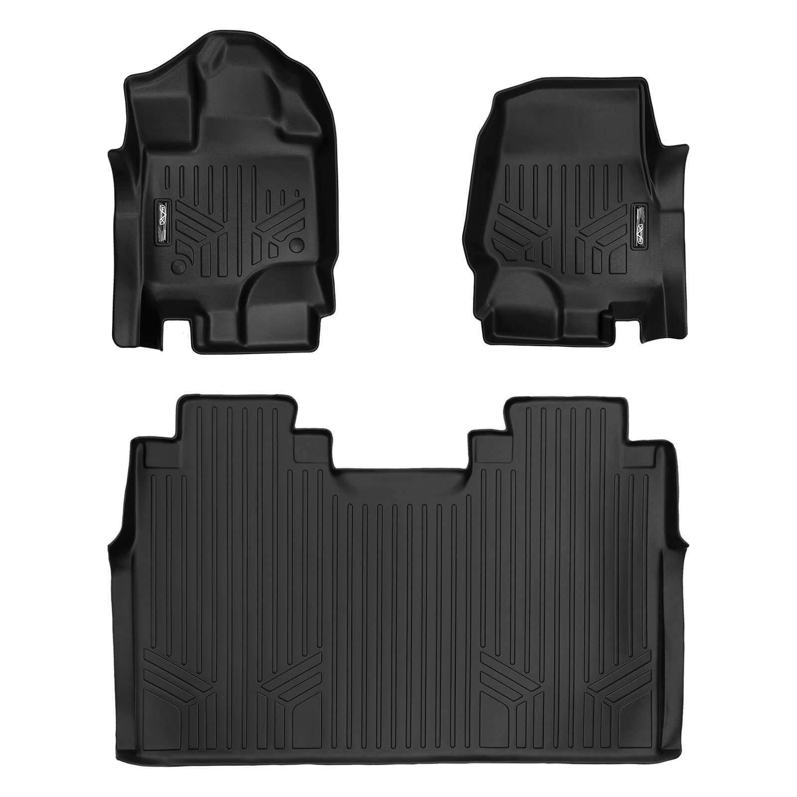 SmartCoverage™ Floor Liners For 2015-2026 Ford F-150 SuperCrew Cab (1st Row Bench) (No OTH and no 2nd Row Underseat Storage)