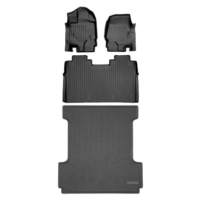 SmartCoverage™ Floor Liners For 2015-2026 Ford F-150 SuperCrew Cab (1st Row Bench) (No OTH and no 2nd Row Underseat Storage)