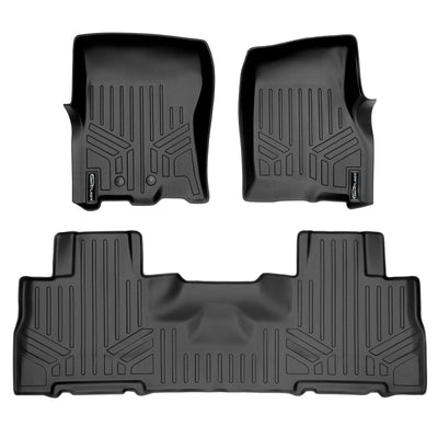 SMARTLINER Custom Fit Floor Liners For 2011 - 2017 Ford Expedition/Lincoln Navigator with 2nd Row Bucket Seats (No Console)