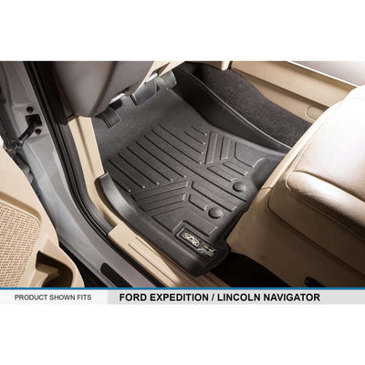 SMARTLINER Custom Fit Floor Liners For 2011-2017 Ford Expedition/Lincoln Navigator with 2nd Row Bench Seat or Console