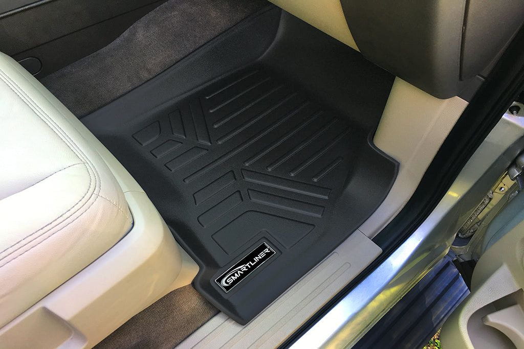 Smart Trim™ Custom Fit Floor Liners For 2011 - 2017 Ford Expedition EL/Lincoln Navigator (with 2nd Row Bench Seat or Console)