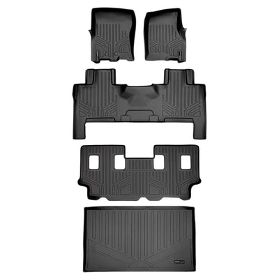 Smart Trim™ Custom Fit Floor Liners For 2011 - 2017 Ford Expedition EL/Lincoln Navigator (with 2nd Row Bench Seat or Console)