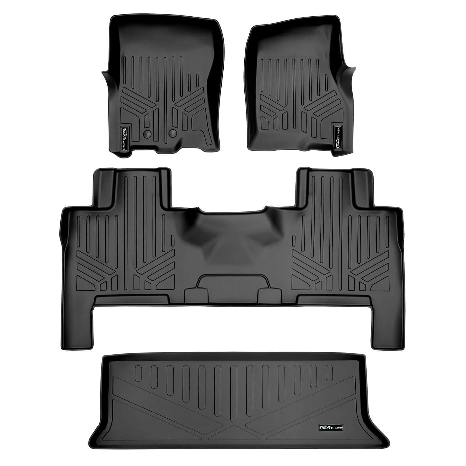 SMARTLINER Custom Fit Floor Liners For 2011 - 2017 Ford Expedition/Lincoln Navigator with Console