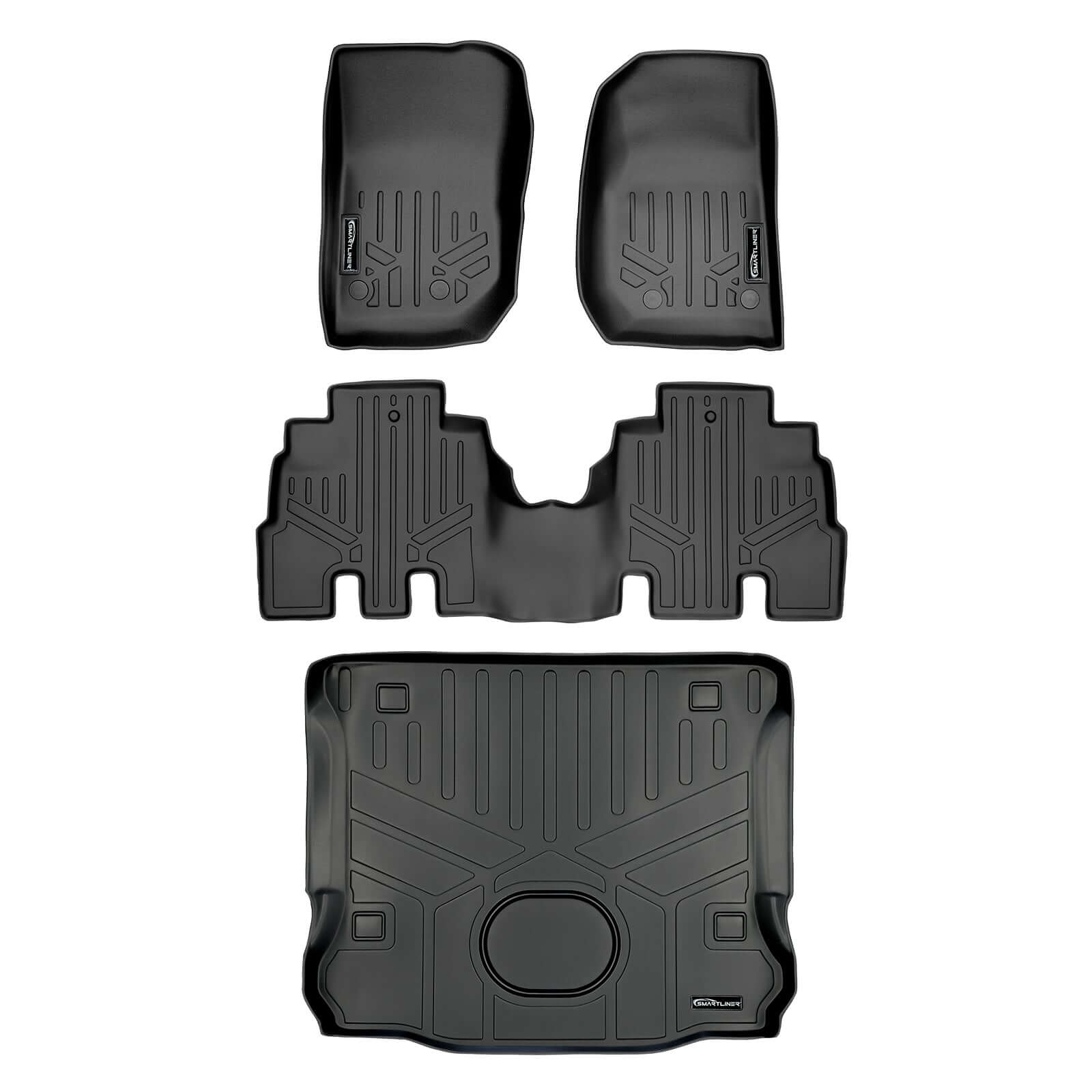 Smart Trim™ Floor Liners For 2015-2018 Jeep Wrangler Unlimited (JK Old Body Style Only)
