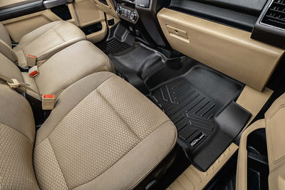 SmartCoverage™ Floor Liners For 2015-2025 Ford F-150 SuperCrew Cab (1st Row Bench) No 2nd Row Underseat Storage (Vinyl)