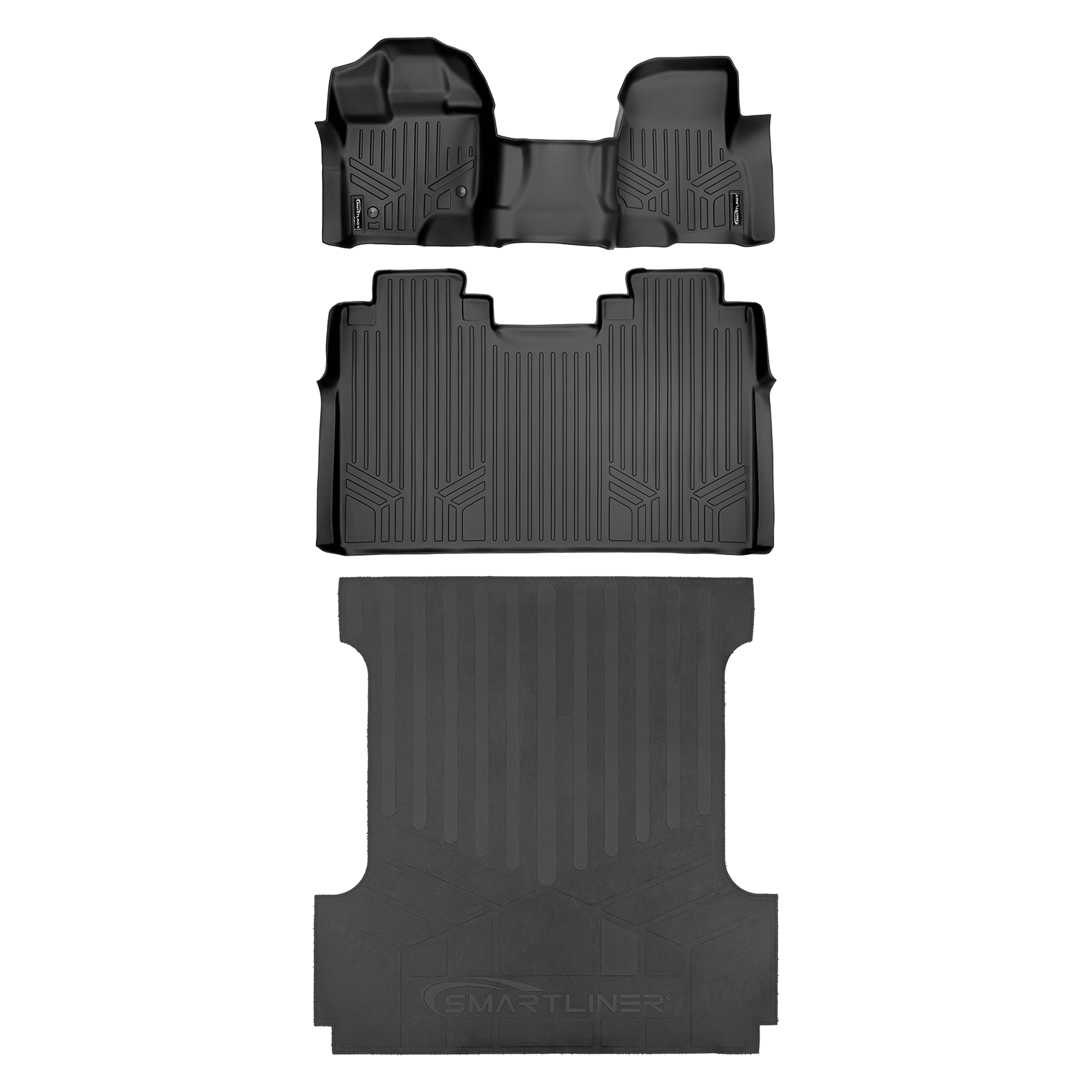 SmartCoverage™ Floor Liners For 2015-2026 Ford F-150 SuperCrew Cab (1st Row Bench) No 2nd Row Underseat Storage
