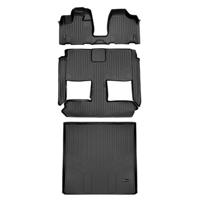 Smart Trim™ Floor Liners For 2013-2020 Dodge Grand Caravan (2nd Row Bucket) and no Super Console