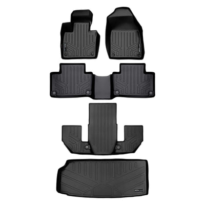 SMARTLINER Custom Fit Floor Liners For 2020-2026 Volvo XC90 (7 Passenger Models. No Plug-in Hybrid Models)