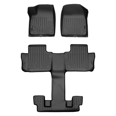 SMARTLINER Floor Liners for Black for 2020-2025 Cadillac XT6