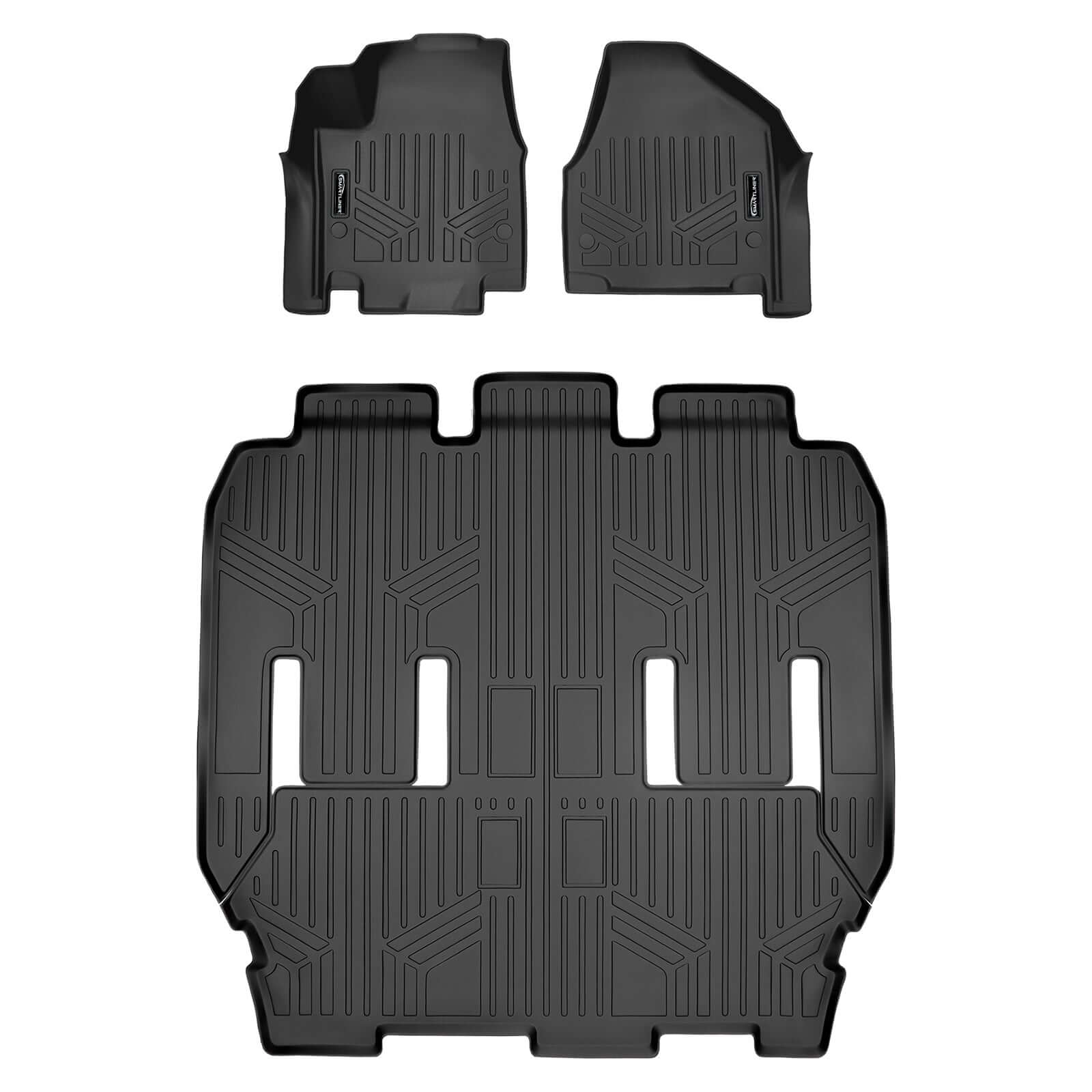 Smart Trim™ Floor Liners For 2017-2020 Chrysler Pacifica (2nd Row Bucket)