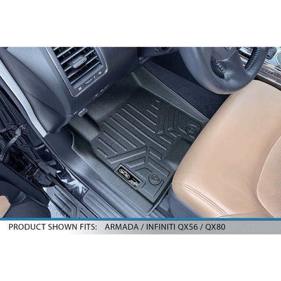SMARTLINER Custom Fit Floor Liners For 17-18 Armada / 11-13 Infiniti QX56 / 2014-2018 QX80