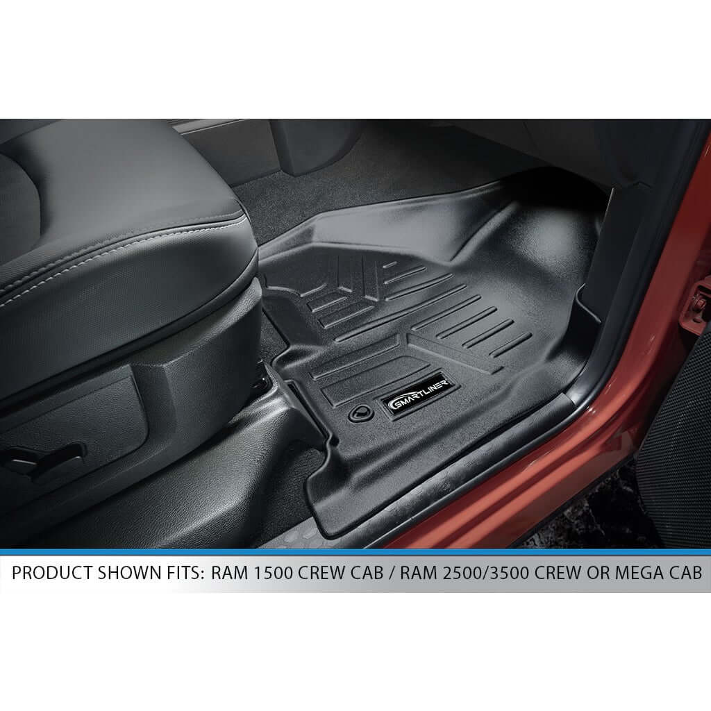 SMARTLINER Custom Fit Floor Liners For 2012 RAM 1500 Crew Cab