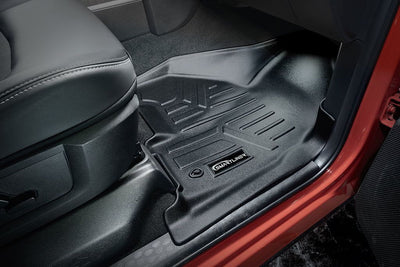 SMARTLINER Custom Fit Floor Liners For 2012-2018 RAM 2500/3500 Mega Cab with Dual Front Hooks