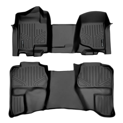 SMARTLINER Custom Fit Floor Liners For 2007-2013 Chevrolet Silverado/Sierra 1500/2500/3500 Extended Cab