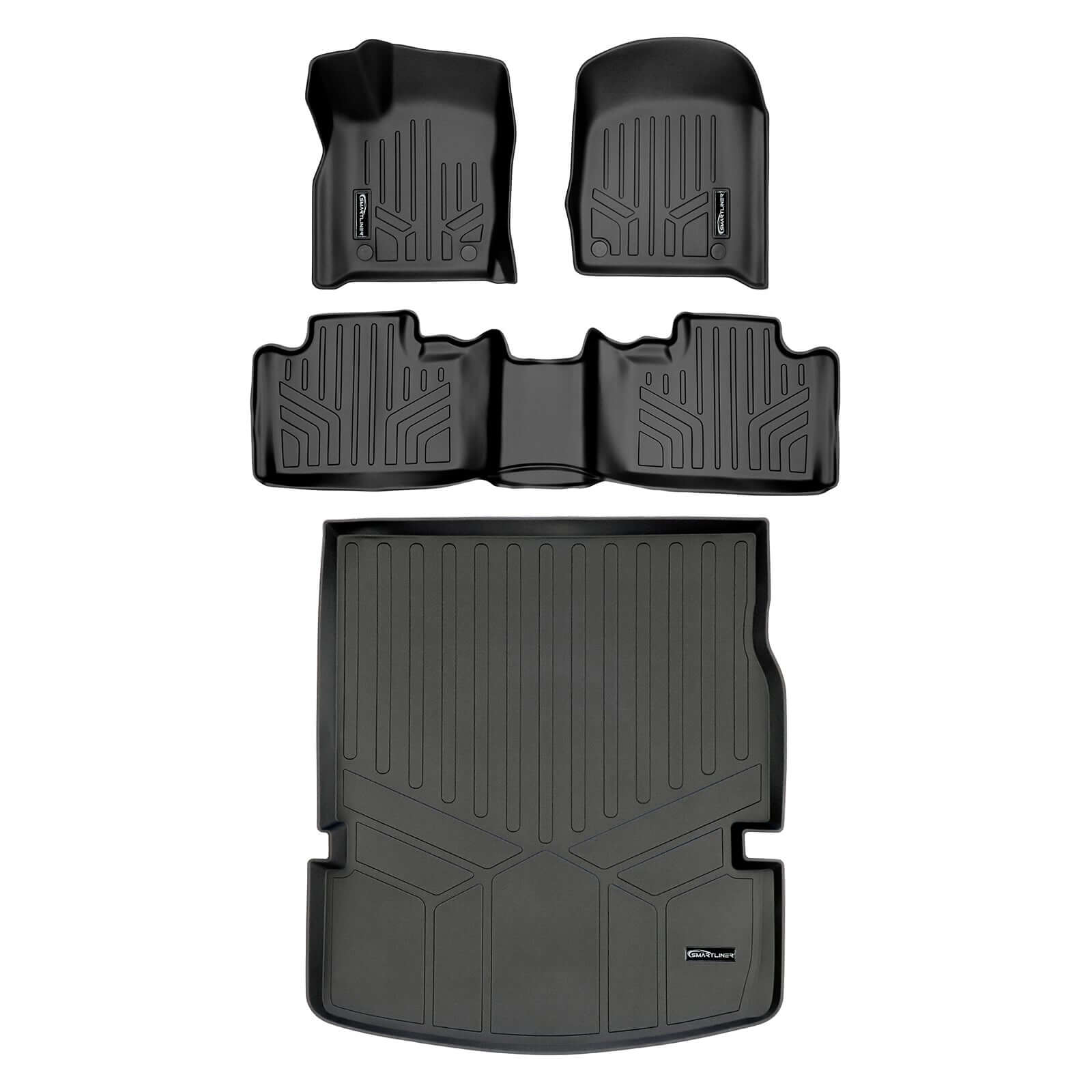 Smart Trim™ Floor Liners For 2016-2025 Dodge Durango ((2nd Row Bench))