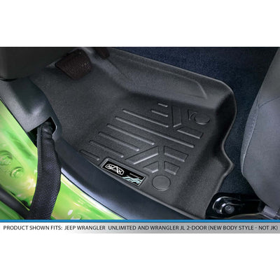 SMARTLINER Floor Liners for 2018-2024 Wrangler JL Unlimited (No Sub and No Flat Load Floor)