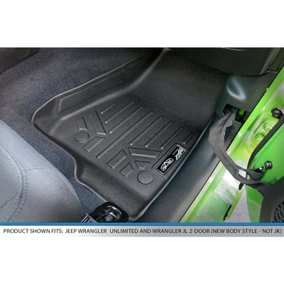 SmartCoverage™ Floor Liners For 2020-2026 Jeep Gladiator with Lockable Rear Underseat Storage