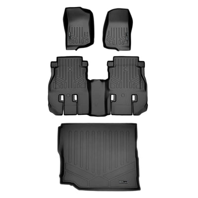 SMARTLINER Floor Liners for JL 2018-2024 Jeep Wrangler Unlimited 4-Door (JL New Body Style - not JK)