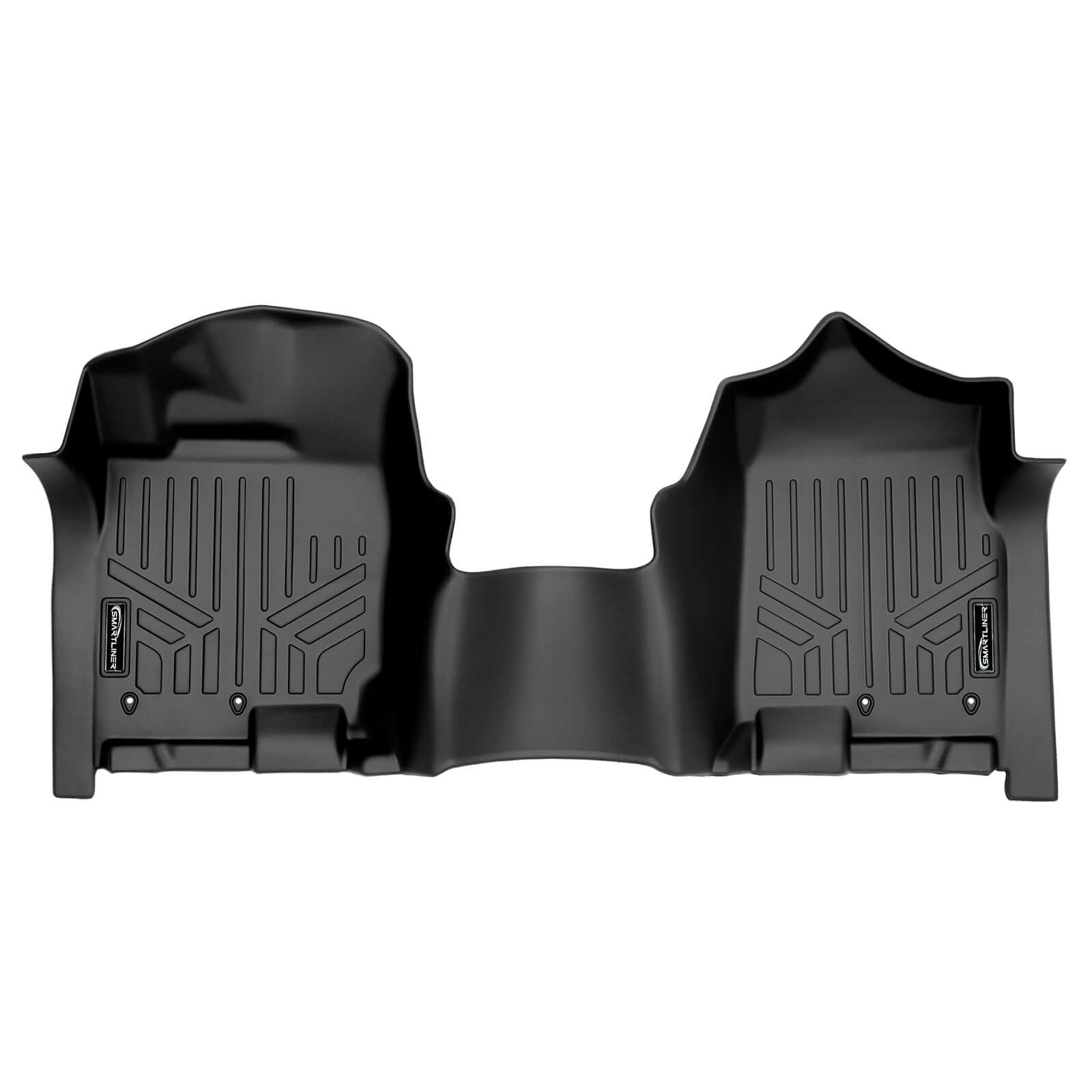 SMARTLINER Custom Fit Floor Liners For 2017-2024 Nissan Titan Crew Cab with 1st Row Bench Seat No Underseat ToolBox and OTH Coverage