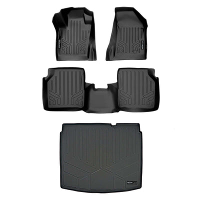 SMARTLINER Custom Fit Floor Liners For 2017-2026 Jeep Compass with Dual Driver Side Floor Hooks (New Body Style)