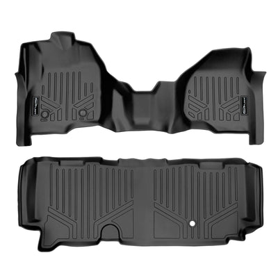 SMARTLINER Custom Fit Floor Liners For 2012-2016 Ford F-250/F-350/F-450/F-550 Super Duty Standard Cab with Raised Drivers Side Pedal