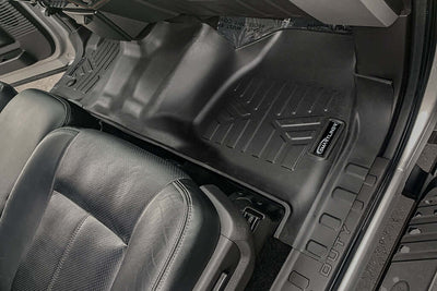 SMARTLINER Custom Fit Floor Liners For 2012-2016 Ford F-250/F-350/F-450/F-550 Super Duty Standard Cab with Raised Drivers Side Pedal