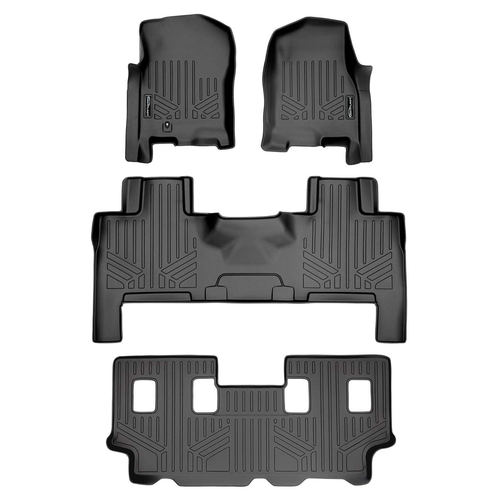 Smart Trim™ Floor Liners For 2007 - 2017 Ford Expedition EL/Lincoln Navigator L (with Console)