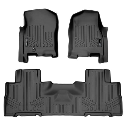 SMARTLINER Custom Fit Floor Liners For 2007 - 2017 Ford Expedition EL / Lincoln Navigator L (with 2nd Row Bucket Seats)