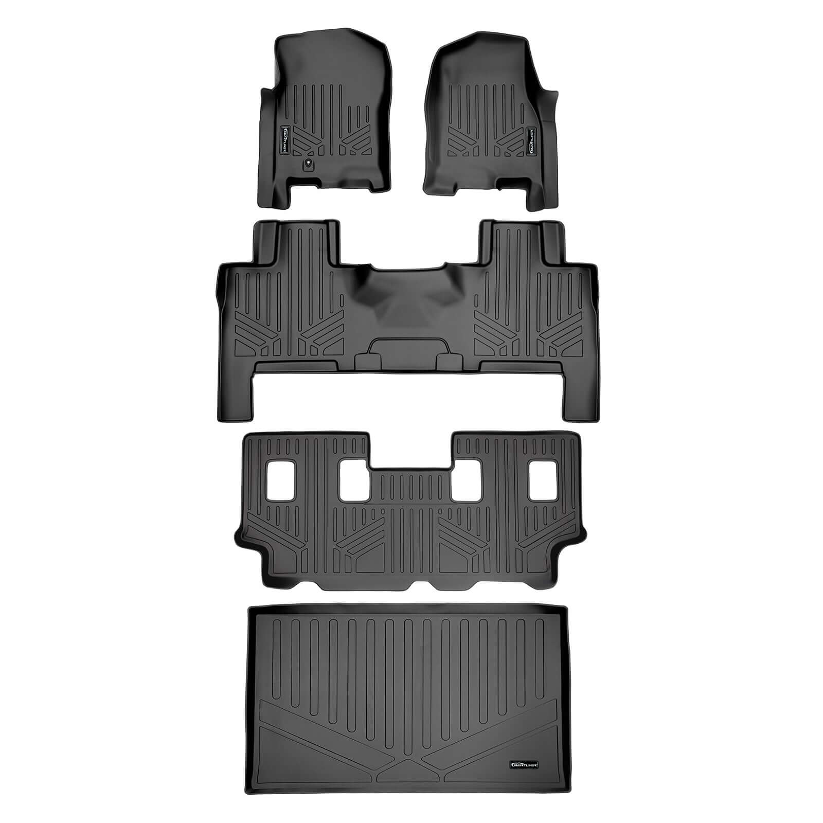 Smart Trim™ Floor Liners For 2007 - 2017 Ford Expedition EL/Lincoln Navigator L (with Console)