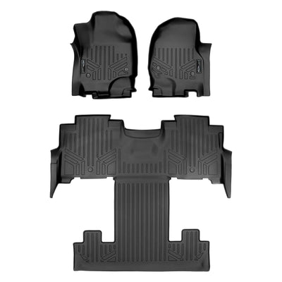 Smart Trim™ Floor Liners For 2018-2024 Ford Expedition/Lincoln Navigator 2nd Row Bucket Seats (no Max or L)