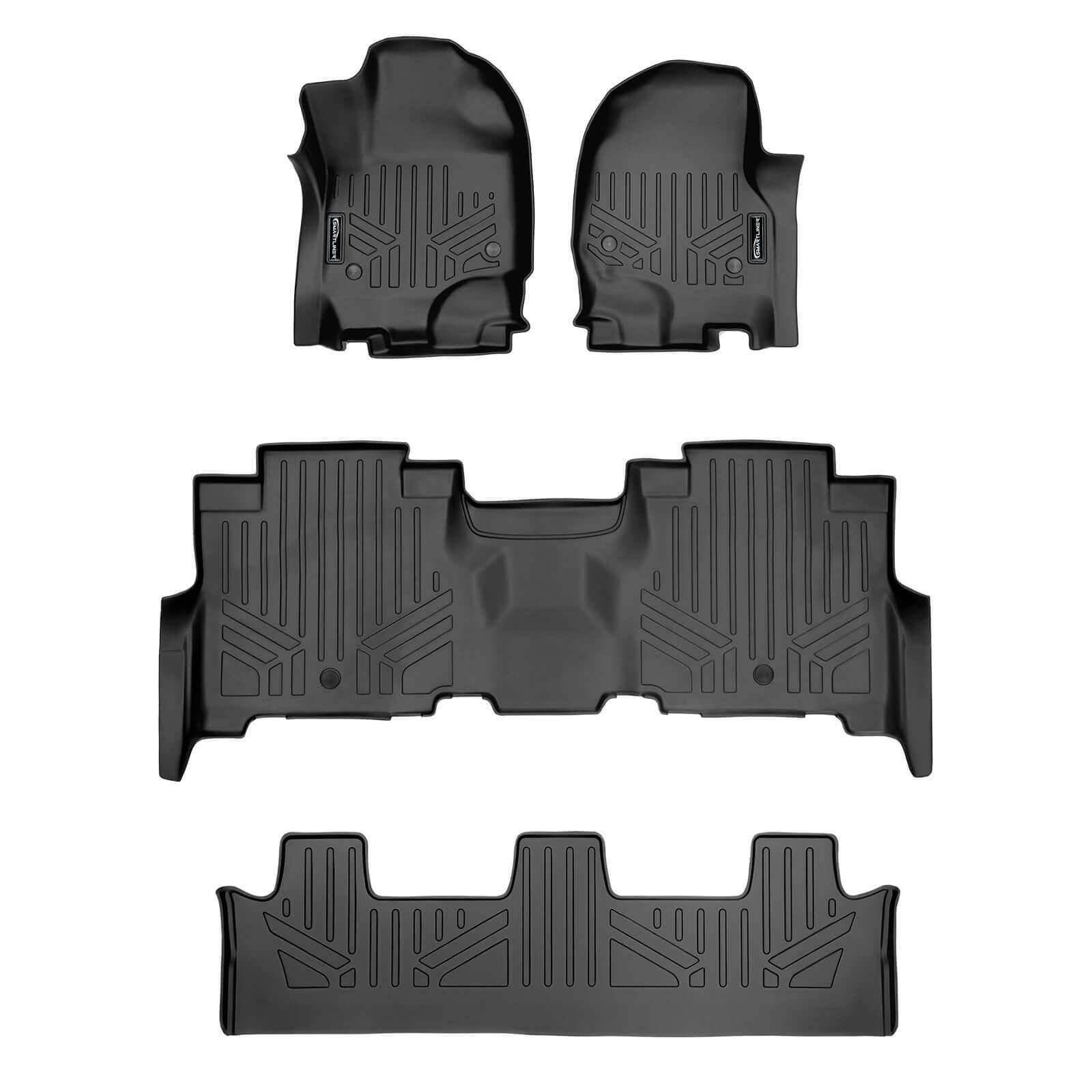 SMARTLINER Floor Liners for 2018-2024 Ford Expedition Max/Lincoln Navigator L ((2nd Row Bench))