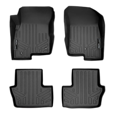 SMARTLINER Custom Fit Floor Liners For 2017 Jeep Patriot (with 1st Row Dual Driver Side Floor Hooks)