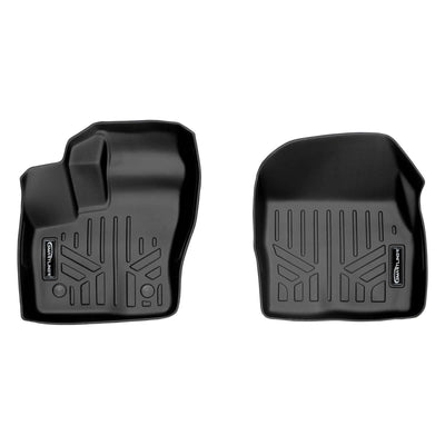 SMARTLINER Custom Fit Floor Liners For 2014-2021 Transit Connect With Carpet Flooring (Long Wheelbase & 2nd Row Bench Seat)