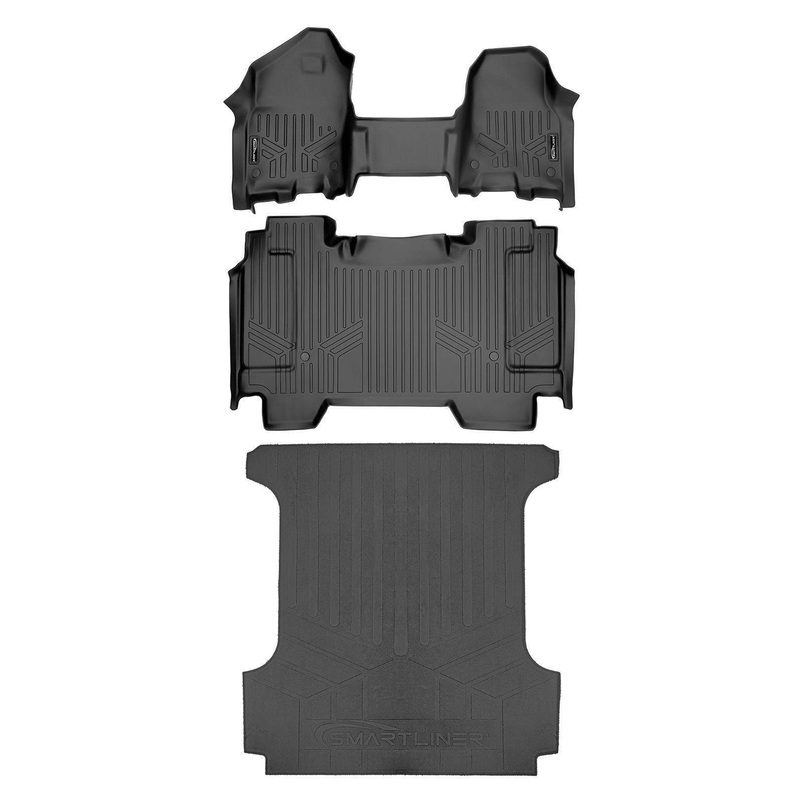 SmartCoverage™ Custom Fit Floor Liners For 2019-2024 Ram 1500 Crew Cab with First Row Bench Seat